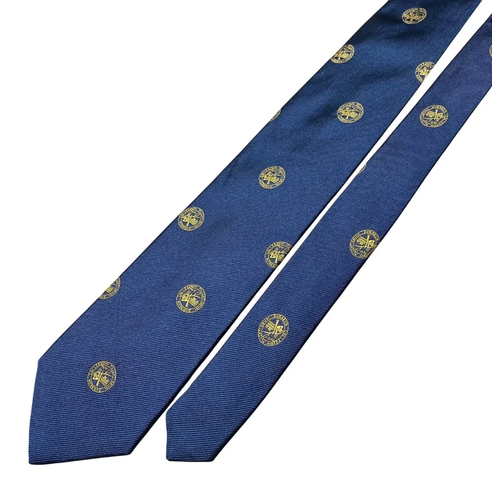 Ben Silver Durham University Silk Tie Collegium Dunelmense Castle Crested